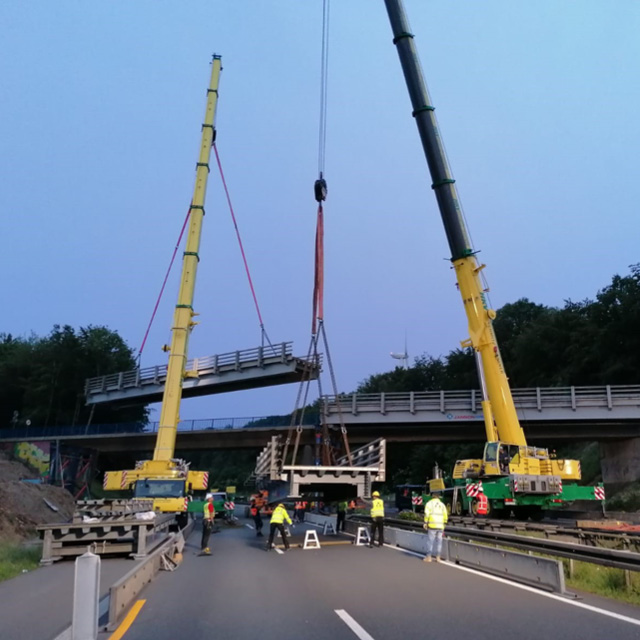 Behelfsbrücke A45