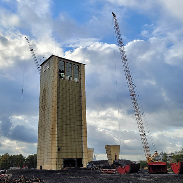 Rückbau Förderturm AV 3/7 Marl