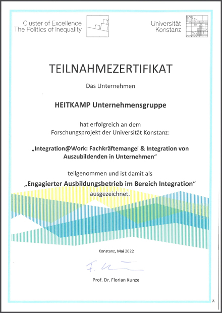 Ausbildungsbetrieb Integration