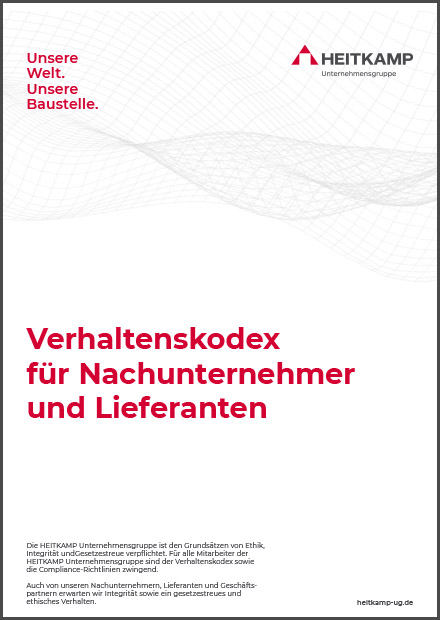 Verhaltenskodex für Nachunternehmer und Lieferanten