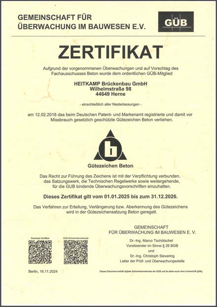 GÜB Gütezeichen Beton