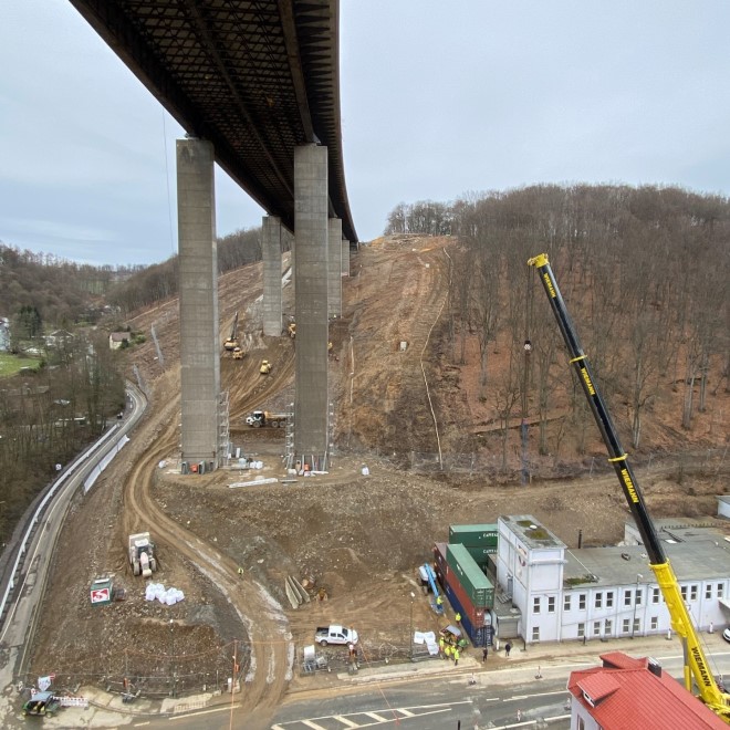 Sprengabbruch Rahmede Talbrücke